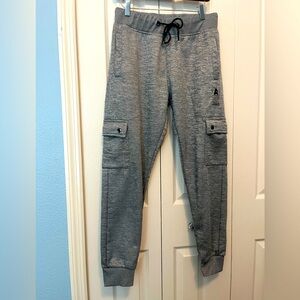 Men’s grey joggers with side cargo pockets size medium (runs small)